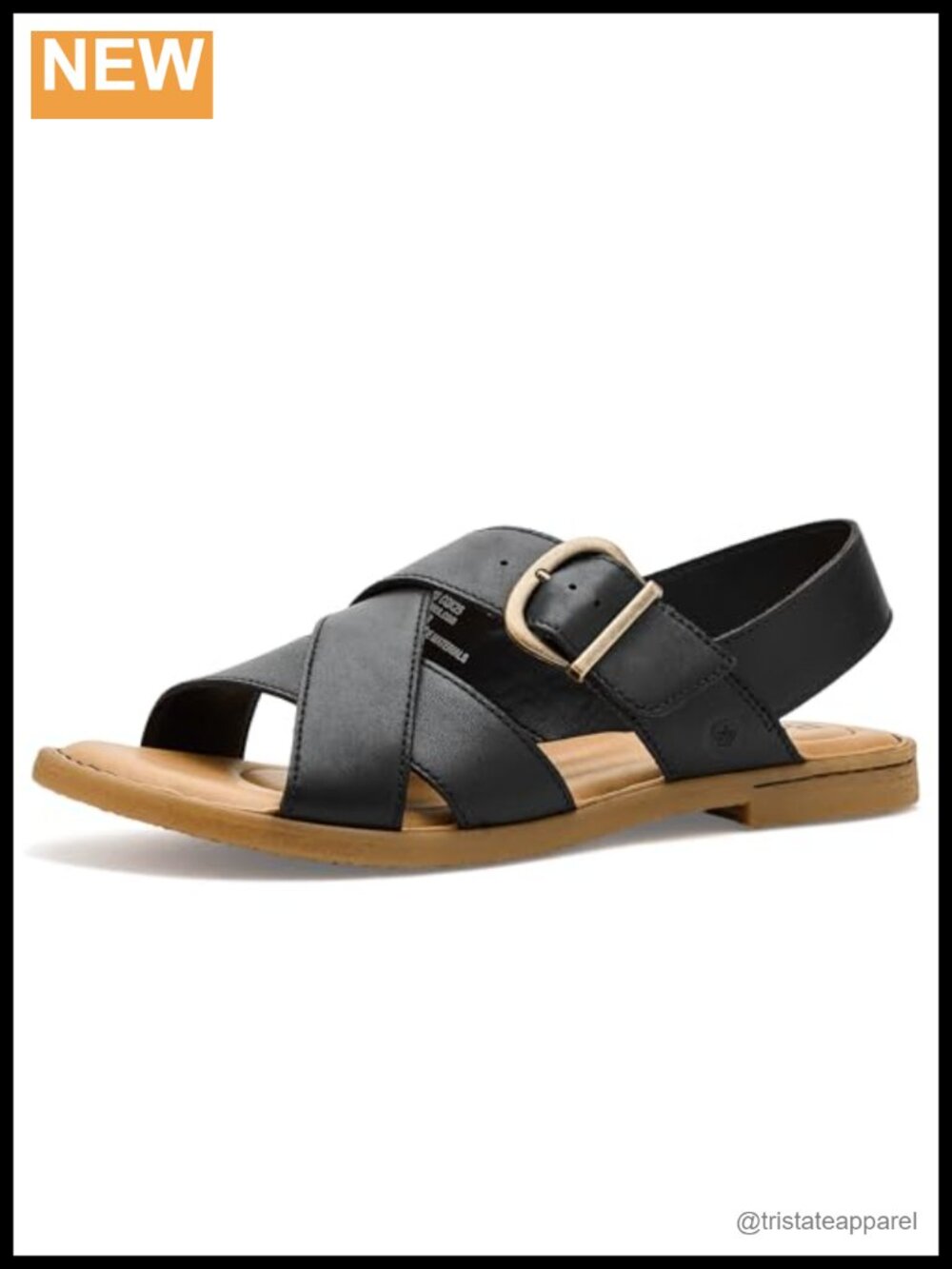 BORN Beebe Leather Sandal Comfort Casual Buckle Open Toe